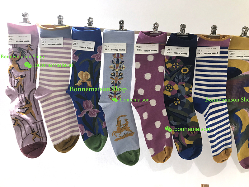 【Bonnemaison in Stock】 2020 New Spring and Summer French Retro Socks Soleil Series
