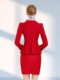 Golden Jia Yi Aviation Uniforms Company Front Desk Etiquette Receptionist Clothing Stewardess Uniform Red Skirt Set
