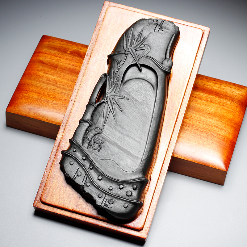 Aichi Changle National Non-relic Anhui Xian Old Pit Original Stone-Stone-Stone-Stone-Stone-Stone-Stone-Stone-Stone-Stone-Stone-Non-End-Ink Calligraphy