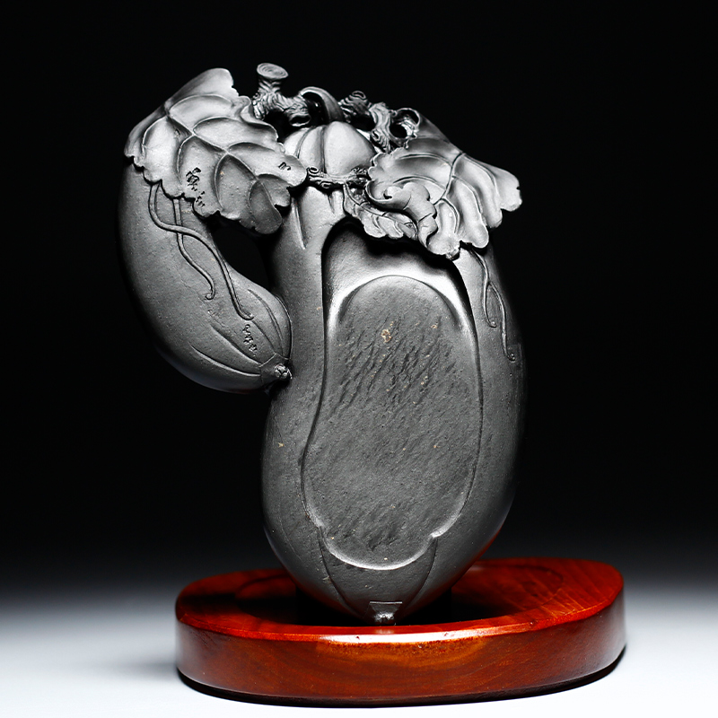 Spring Huaqiu Real State Non-relic Anhui Xian Old Pit Original Stone Ink Stone Slab Manual Engraving Non-End Inkstone Calligraphy