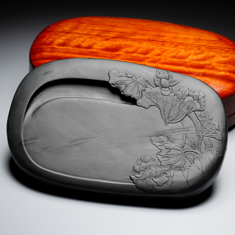 Anhui famous designer of the old pit inkyu inkyu inkyu inkyu art house four treasure products high-end fine handcarving collection