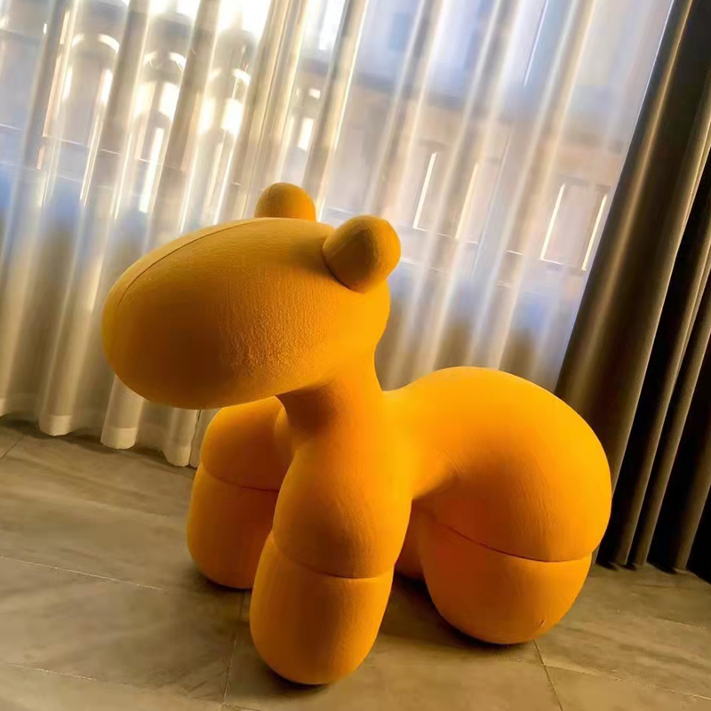 Pony Chair Creative Chair Cartoon Childlike Animal Stool Children's Sofa Toy Puppy Chair Changing Shoe Stool Decorative Stool