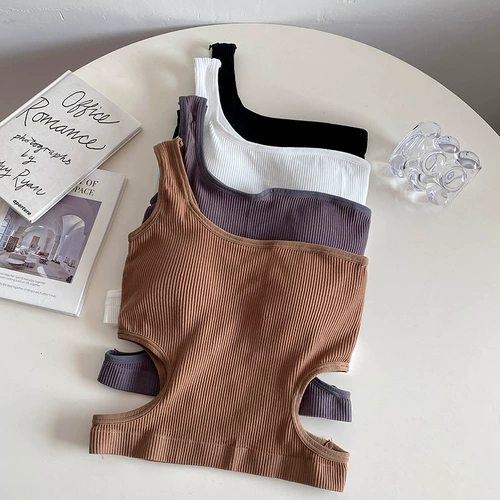 Короткая сумка на одно плечо, сексуальная майка топ без рукавов, для маленькой груди