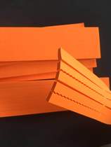 Knife die slit stopper strips in the shape of a knife