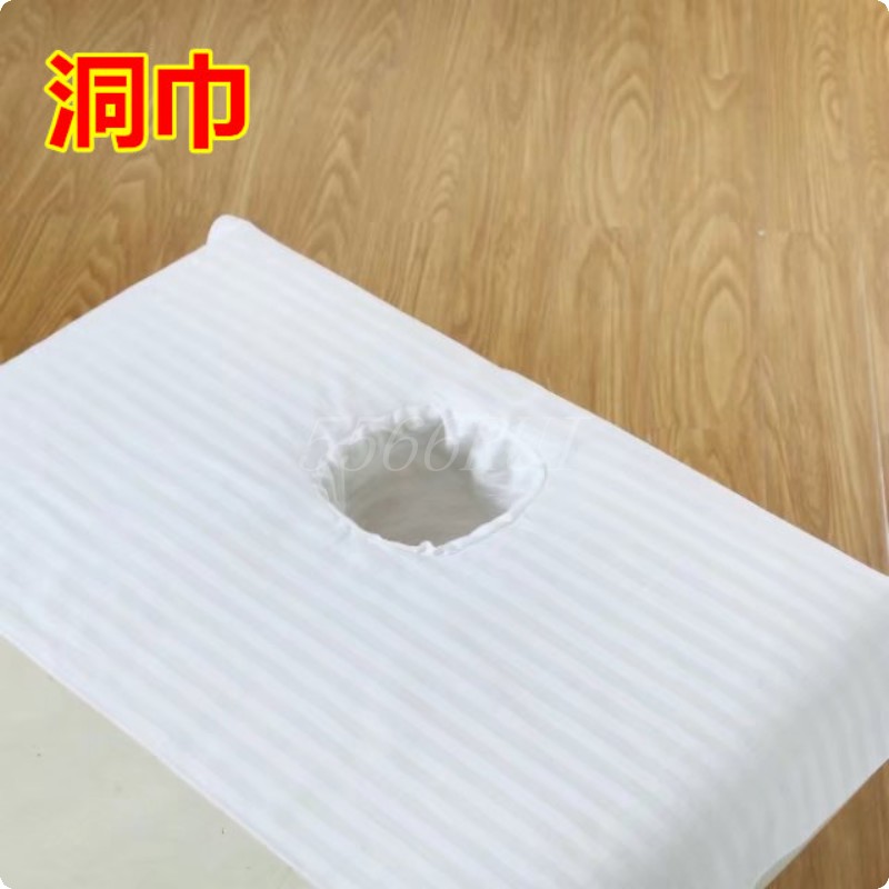 Bông polyester cotton vẻ đẹp tấm ga trải giường với lỗ massage tấm massage vẻ đẹp salon đặc biệt vật lý trị liệu cotton mở lỗ tờ