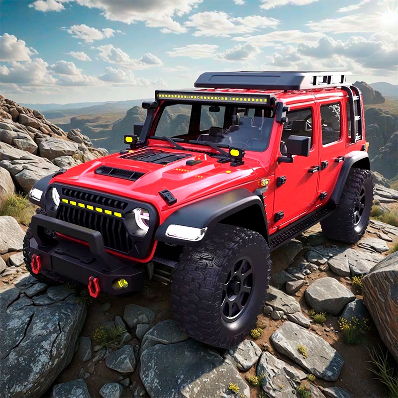 Maker Model Ck5811 V2 Wrangler 1/7 Climbing Car Rc Remote Control Simulation Off-Road Vehicle Electric Brushless Toy