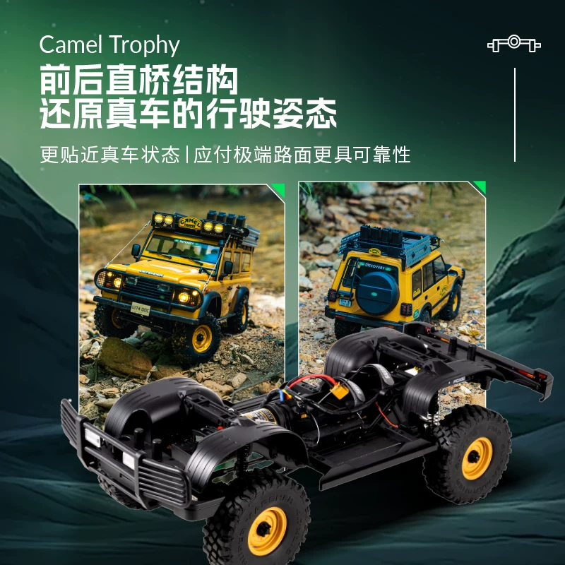 FMS Land Rover, внедорожник, электрическая модель автомобиля, электрический автомобиль, масштаб 1:10, может лазить, дистанционное управление