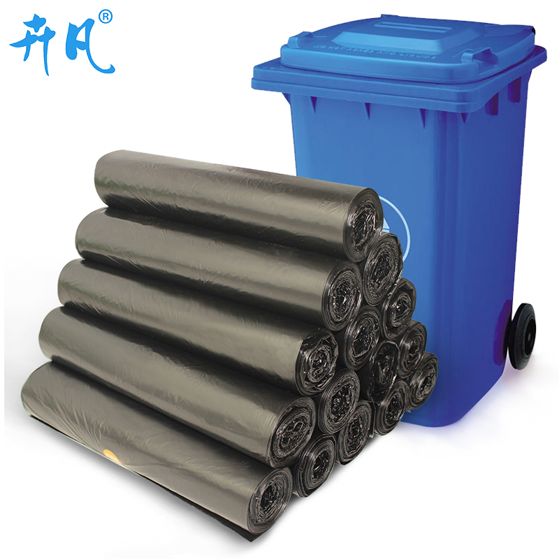 Huifan thickened black medium large garbage bag hotel trash can kitchen garbage bag property bag new material