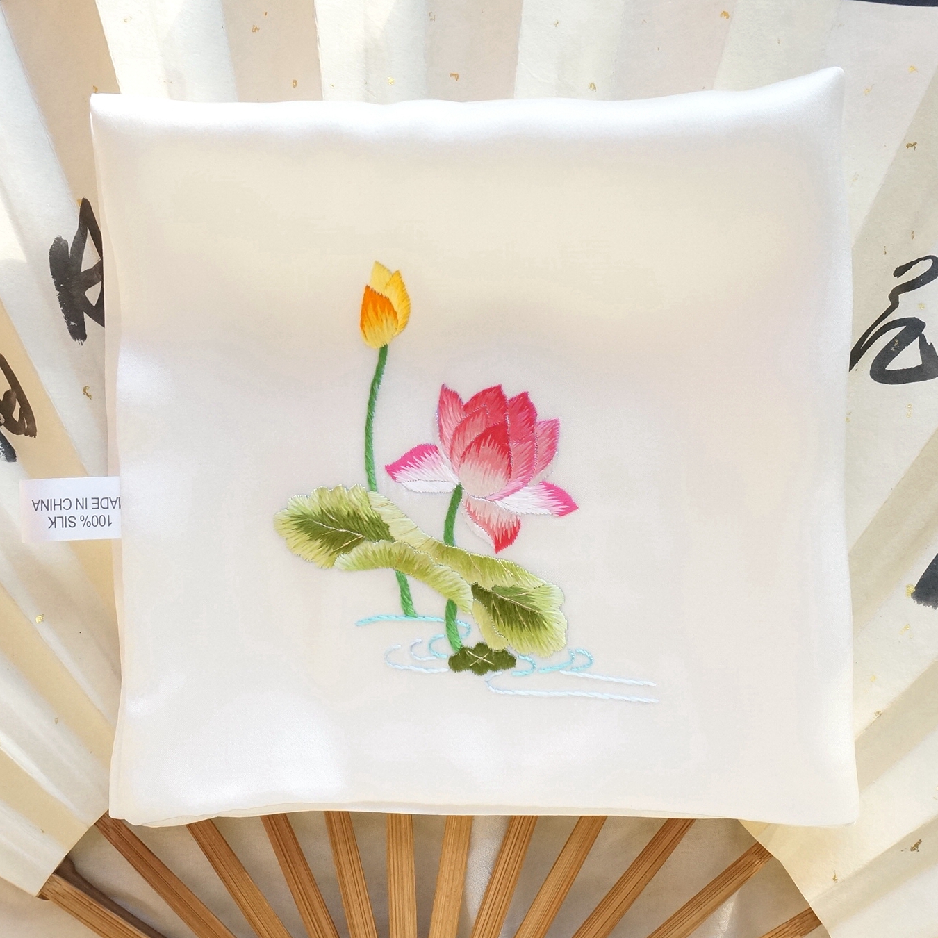 hand embroidered handkerchief
