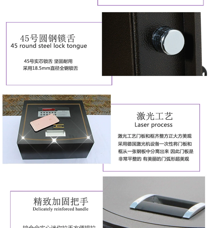 Kingsafe tất cả thép mở cửa ngăn kéo an toàn khách sạn khách sạn an toàn tiền gửi hộp ẩn loại lật xe nhỏ - Két an toàn két sắt gia đình giá bao nhiều