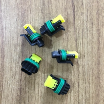 TE Tyco car connector 444043-1 3-way cable installation black mother seat new original stock