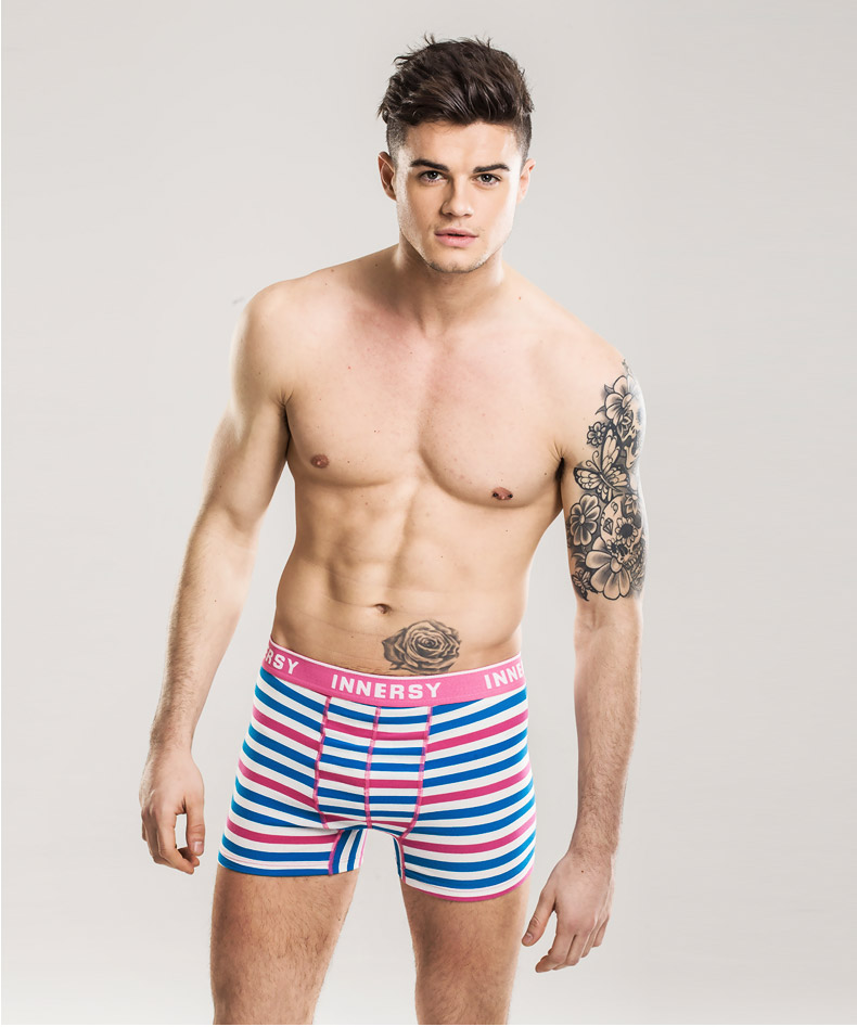 Các cặp vợ chồng đồ lót cotton sexy sọc nam boxers thoải mái cô gái tóm tắt nam giới và phụ nữ quần triều mùa hè