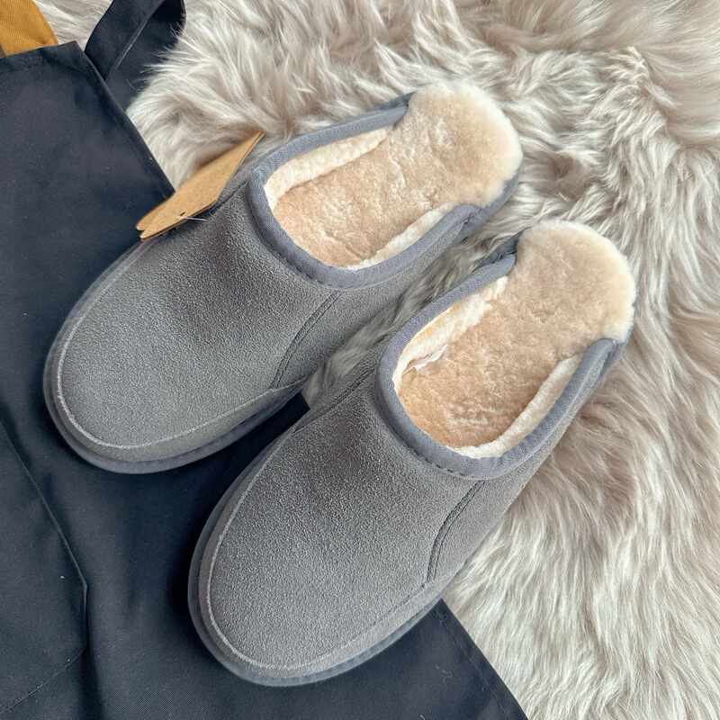 Clearance Sale Everau Men's Home Wool Slippers, Warm Non-Slip Outdoor Half-Boot Slippers Ea2027 Clearance Sale Everau Men's Home Wool Slippers, Warm Non-Slip Outdoor Half-Boot Slippers Ea2027