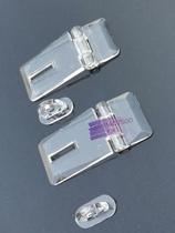Acrylic transparent lock DIY plexiglass buckle plastic door Crystal hinge latch PC hinge tube pin
