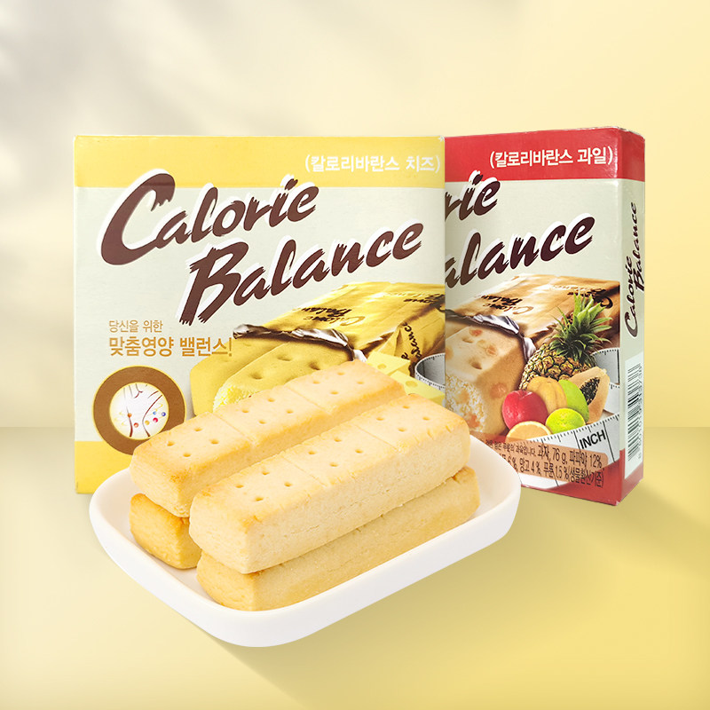 Korean Sea Too Cheese Taste fruity Compressed Biscuits 76g Imports of nutritious Nutritious Meals Dry Grain Satiety Snack Foods