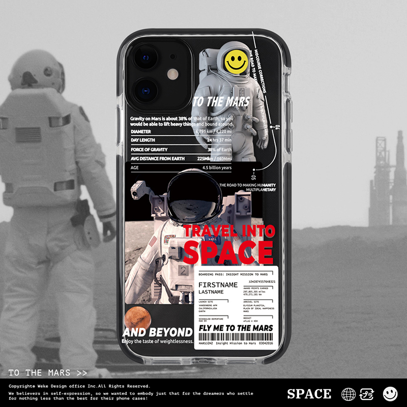 Original Apple 13promax mobile phone case trendy personality creative transparent suitable for iphone13 shell space 12 couples