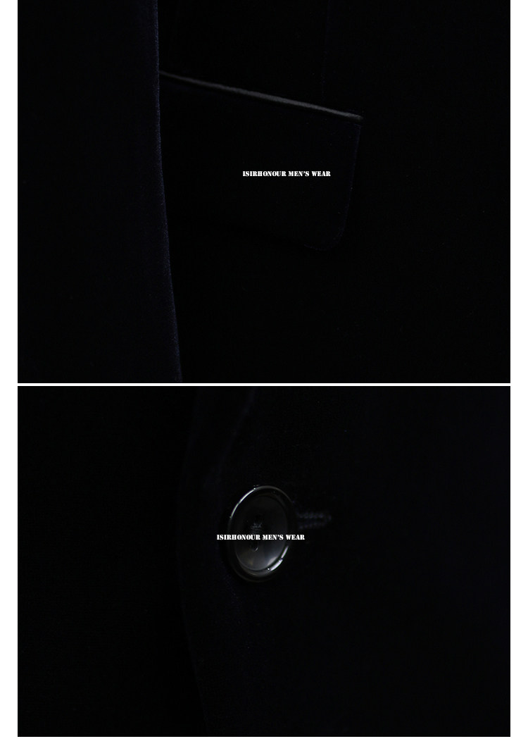 Isirhonour Итальянский бизнес Банкет костюм выйти замуж Опровергать неквалифицированные фиолетовый золото бархат костюм мужской платья 无品牌/无注册商标 