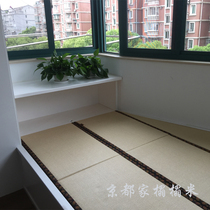 Suzhou tatami Tenon floor custom modern and room balcony white wardrobe solid wood bag installation measurement design