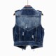 Denim vest women's spring and autumn short Korean style ripped motorcycle jacket loose waistcoat suit collar sleeveless jacket vest vest