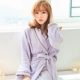 Tăng độ dày áo ngủ flannel của nam giới dài tay mùa thu và mùa đông mặc nhà mặc nhà pyjama san hô lông cừu áo choàng tắm áo choàng tắm - Night Robe