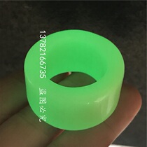 Special price selected imitation natural jade artificial luminous stone fluorescent green wrench refers to the transfer ring gift with light