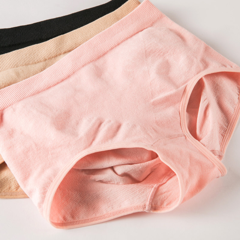 Mihare Bamboo Carbon Fiber Physiological Lady underwear Super Comfortable Triangle Pants High Waist Trousers Handle Breakpants