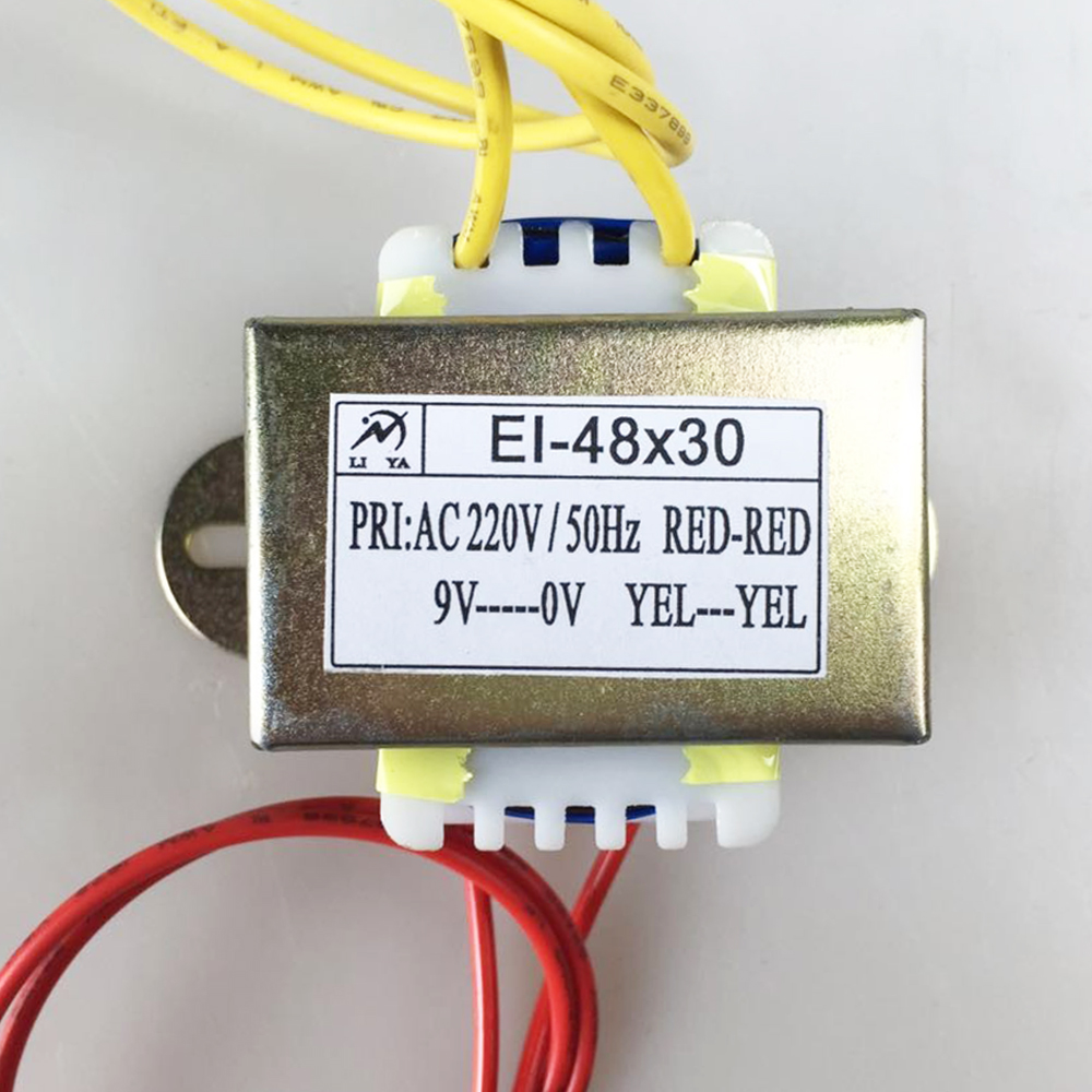 15W EI48X30 transformer AC220V to single 9V dry-type pure copper controller power supply isolation sufficient power