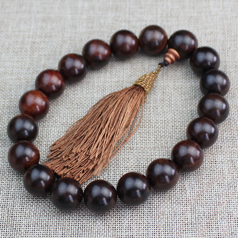 Natural log Laos red rosewood wood bead rosary car pendant gear gear bead car interior rear mirror ethnic style jewelry