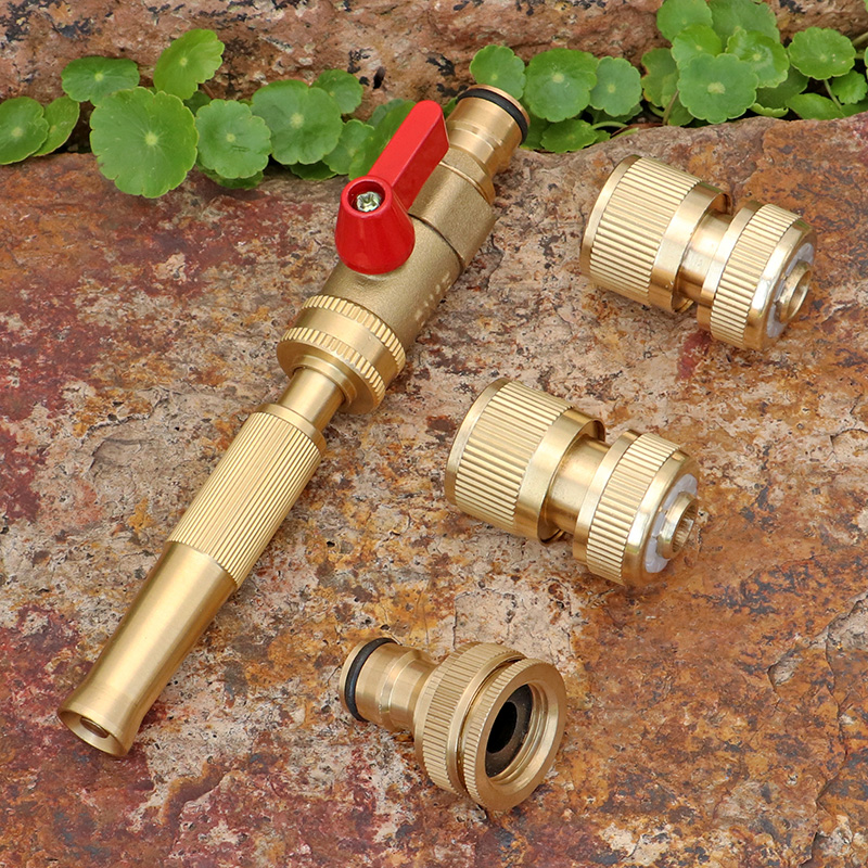 Home Booster Pump Adjustable Direct Spray Shower Watering Car Wash Sprinkler Spray Water Spray Nozzle 40% Hose Quick Joint