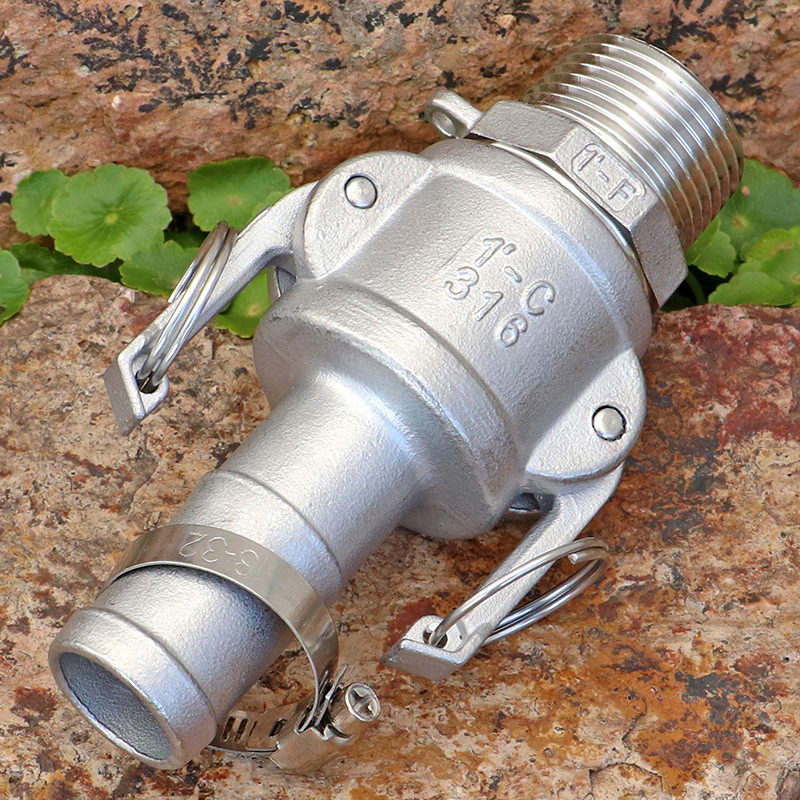 1 stainless steel male pagoda fitting quick butt fitting irrigation high pressure water gun hose quick fitting