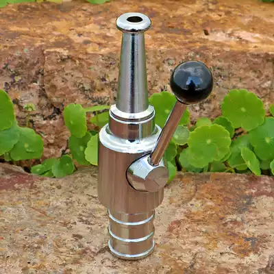Fire type six-inch hose water gun zinc alloy chrome-plated long handle valve mixer sprinkler adjustable nozzle