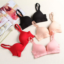 No steel ring gathers sexy bra one-piece bra womens summer thin seamless girl adjustable underwear