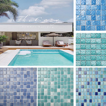 Net Red Folk Swimming Pool Mosaic Ceramic Rugged Water Bots Blue Jigsaw to make warm bath pool Pool Tiles