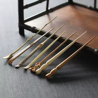 Tea needle handmade bamboo tea knife tea cone dual-use tea pull through pot needle A variety of tea needles