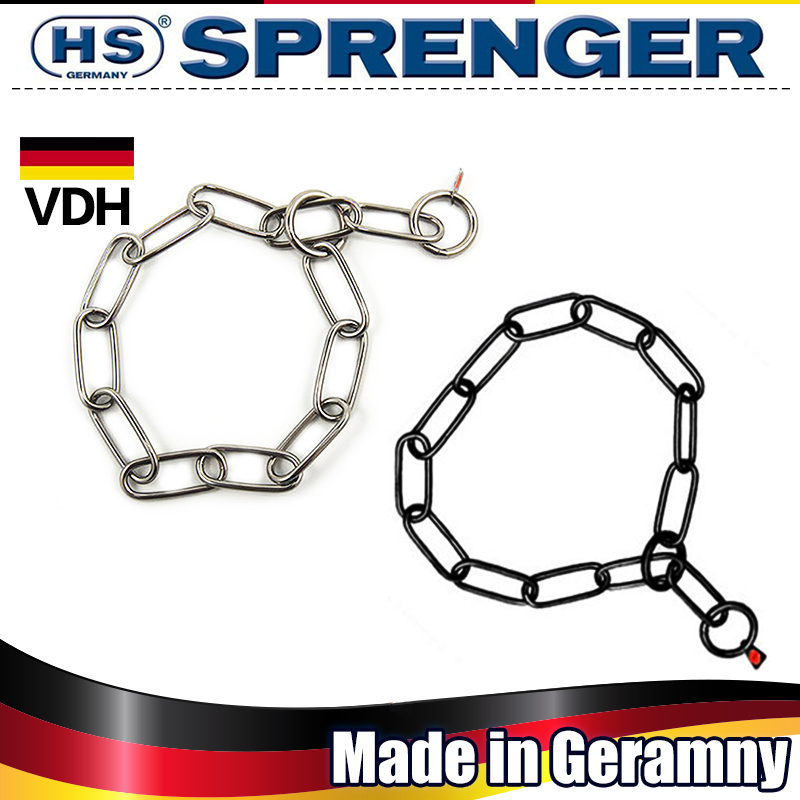 German original imported HS light stainless steel puppy P chain neck chain collar collar collar traction rope