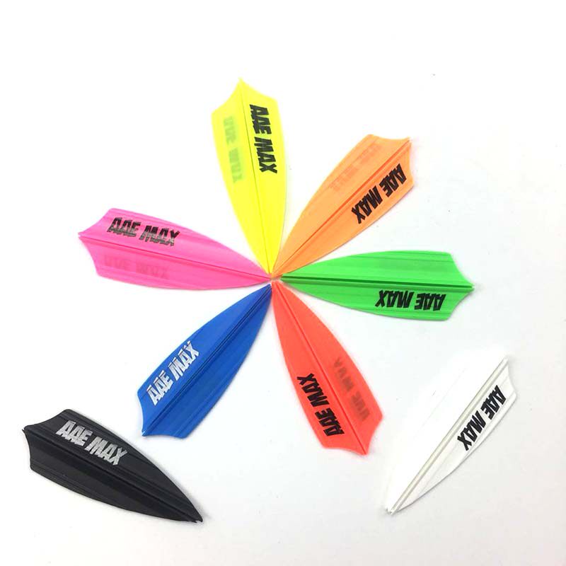 Imported AAE arrow feather with air groove feather AAE MAX high-speed 2-inch arrow feather rubber feather Shield arrow feather bow and arrow