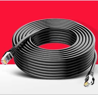 Super five-category 5 gigabit oxygen-free copper home network cable 5 meters high-speed broadband routing metal head network jumper