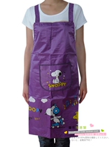 Waterproof and oil-proof kitchen cooking apron Korean version of fashion overalls men and women household cute adult overalls waist