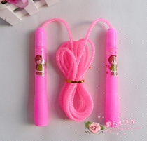 Childrens color skipping rope Adjustable length Childrens toy cartoon handle skipping rope