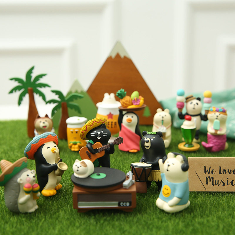 Desktop ornaments, poses, decorations, micro-landscapes, cute toys