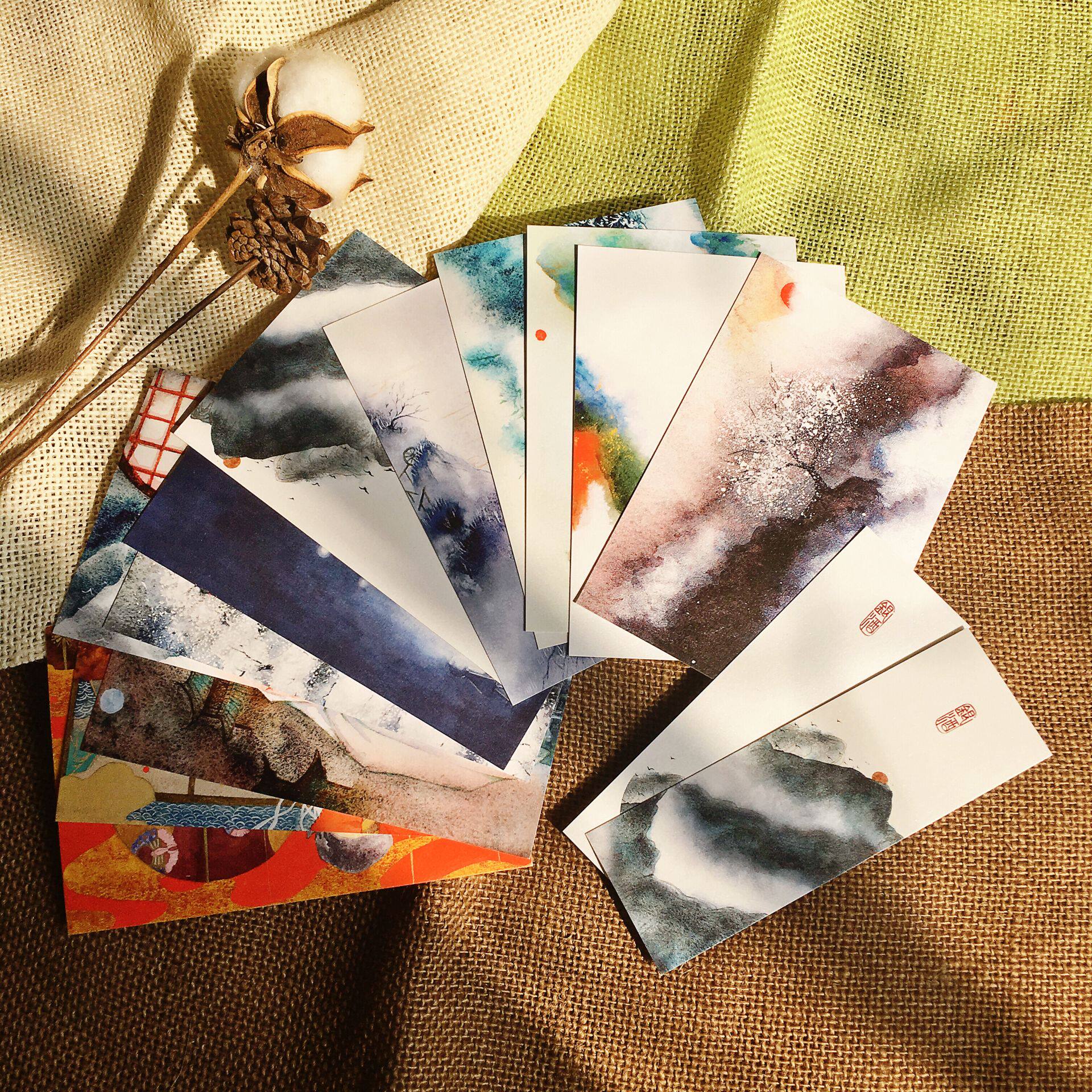 The generation of small cards ~ (ancient wind postcards) The pearlescent printed silver wine private pictures of the collection 11 Minxin