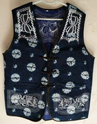 Áo vest câu cá giải trí / Áo vest cotton nhuộm màu cà vạt / quần áo kiểu quốc gia có trang phục