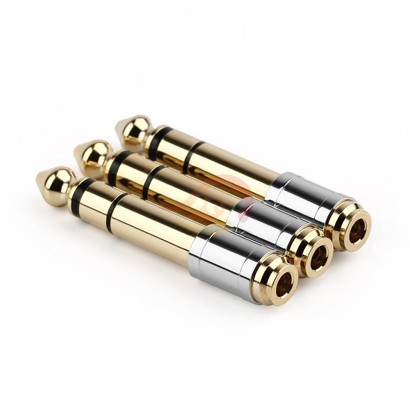 Carbon brazing pure copper 6 35 three-dimensional revolution 3 5 female adapter gold-plated 6 35 revolution 3 5 female adapter