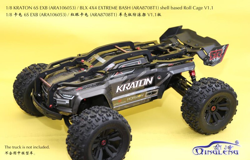 1/8 Arrma Kraton 6S Cartron Exb V2 V6 Car Shell Version Roll Cage Cool and Refreshing