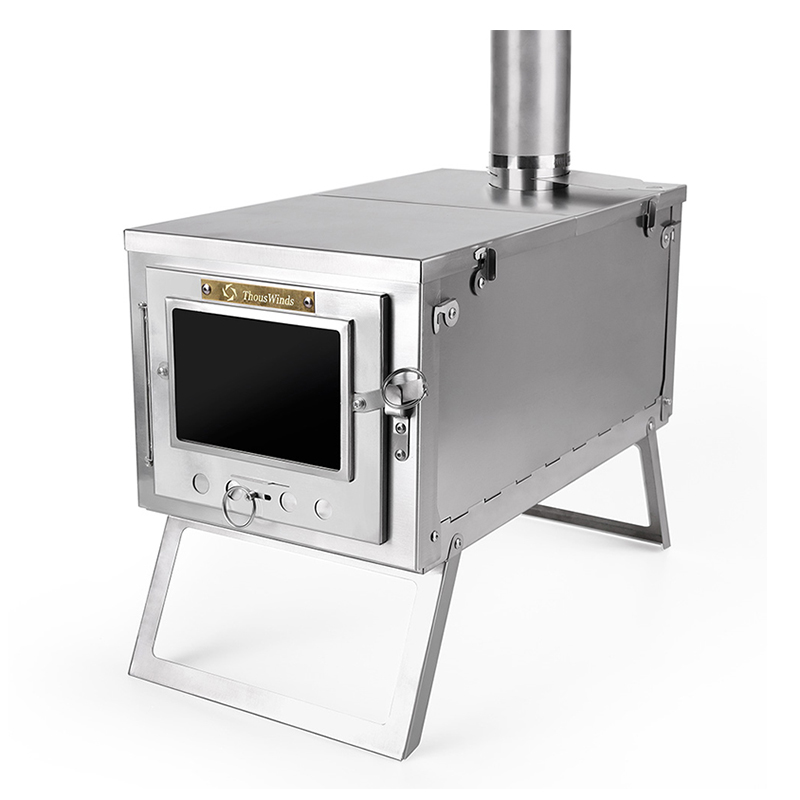 Thous Winds ultra light titanium metal firewood fire stove outdoor self-driving camping tent heating stove with folding stove