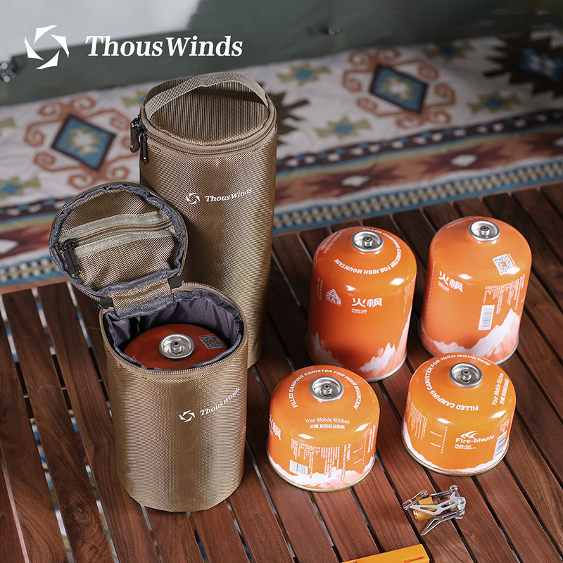 Thous Winds barrel-shaped flat gas tank storage bag outdoor camping picnic convenient anti-collision storage bag