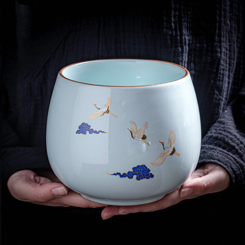 Tea slag tank kung fu tea set tea cup wash water wash tea bowl water bowl size pen wash tea slag ashtray flower pot