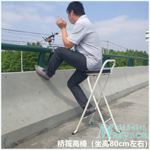 Foldable bridge fishing chair high chair Bridge raft fishing chair Bridge raft chair portable bridge raft fishing chair folding chair