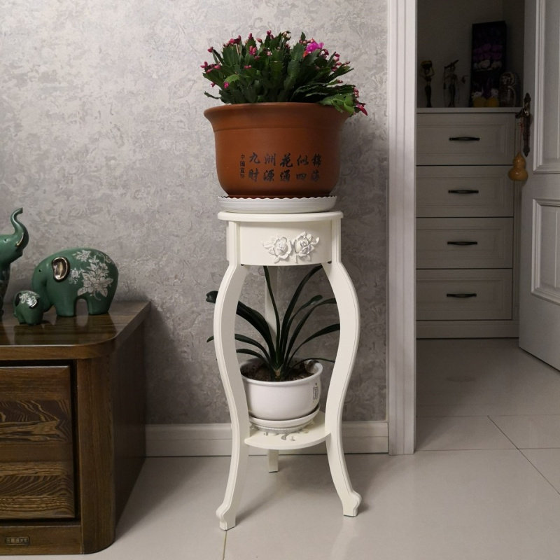 Brief Eu Indoor Flower Shelf Living Room TV Cabinet Side Shelf Sofa Side Flower a few balconies Gold Ge hanging basket Flower Pots Shelf