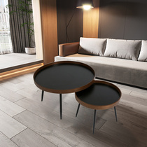 Ideostyle combined round tea table Pole brief small round table ins wind Nordic minimalist bedside table small family type sofa side table